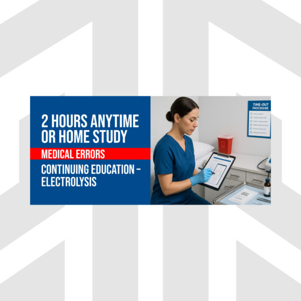 squre-Medical-Errors-2-Hours-Anytime-or-Homestudy Medical Errors | 2 Hours Anytime or Homestudy segment of the Electrology Continuing Education (CEU) Course